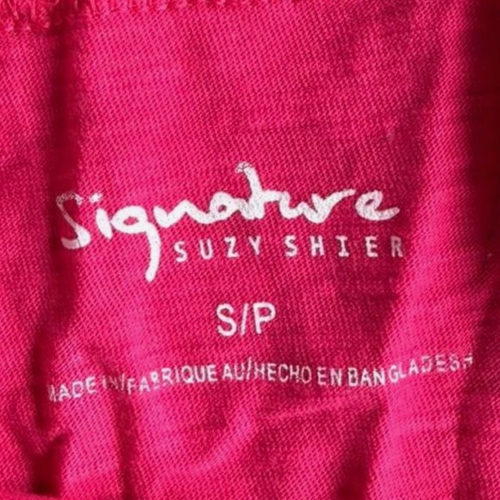 Suzy Shier Hot Pink Racerback Tank - Picture 2 of 3